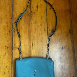 Simply Vera Vera Wang Slate Blue Chain Crossbody Bag
